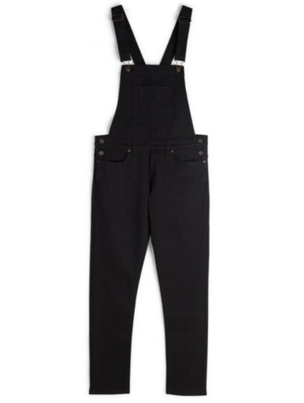 Naked & Famous Luxury Black Stretch Japanese Denim Utility Overalls (Size S)